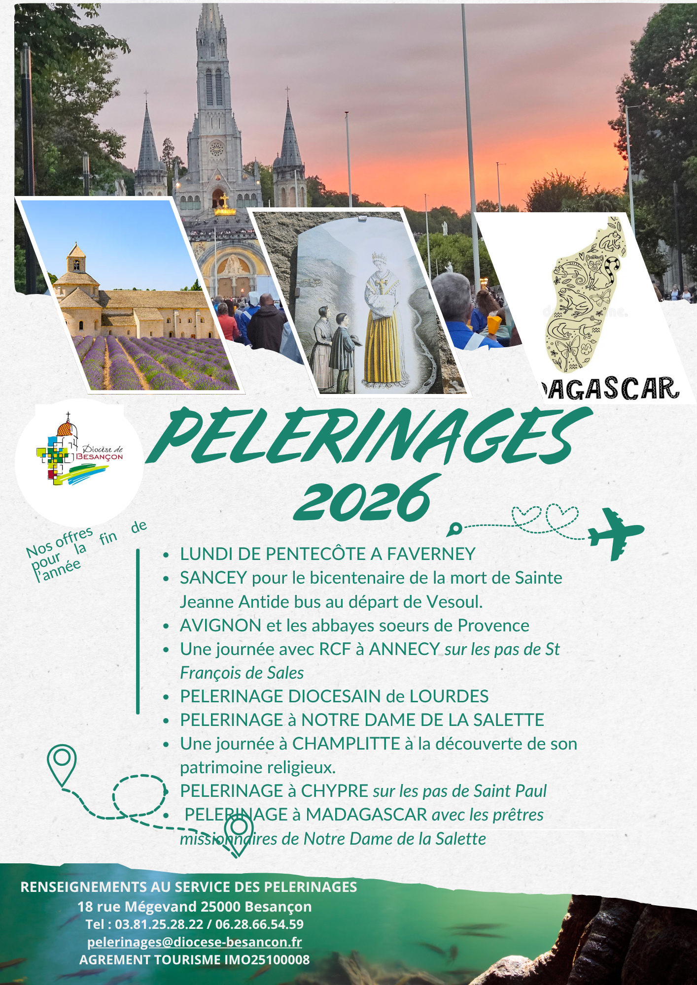 programme pèlerinages fin 2026
